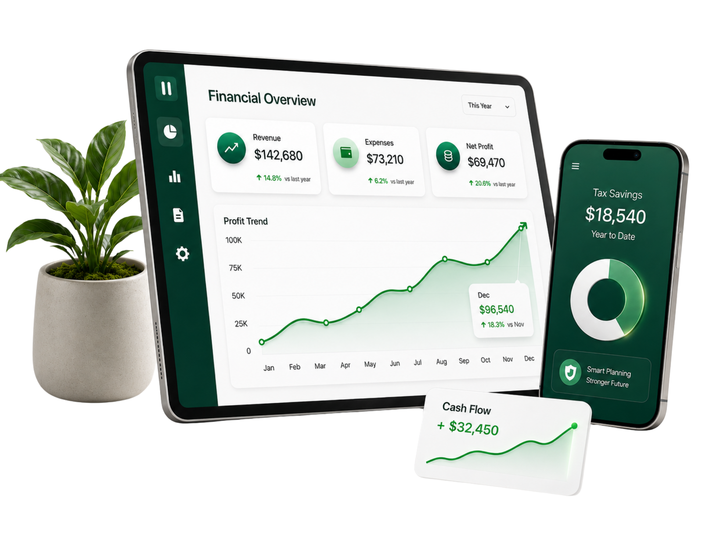 Financial Overview Dashboard
